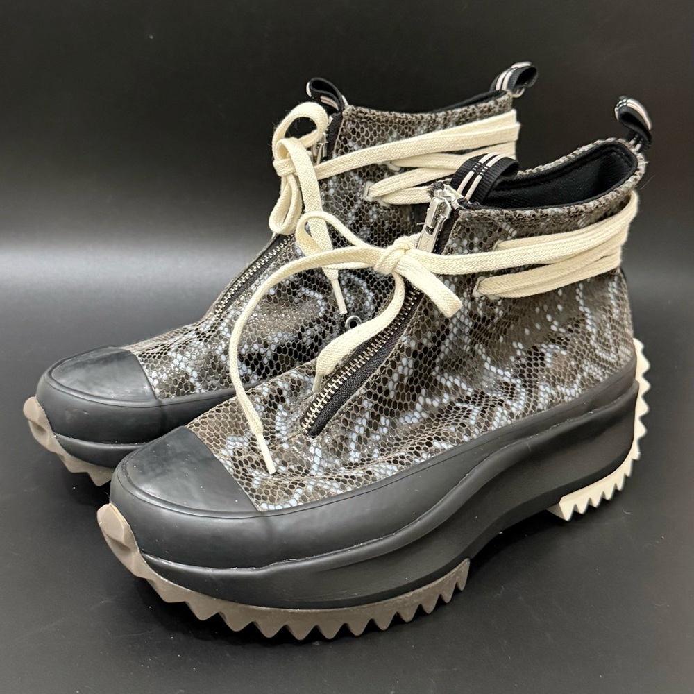 CONVERSE Run Star Hike HI Top "Snakeskin" Engine Smoke/Black Women’s Size 6.5